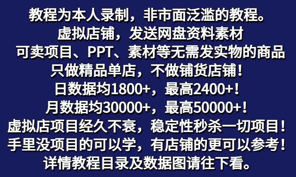 拼多多虚拟电商训练营月入40000+你也行，暴利稳定长久，副业首选